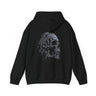 Distressed Skull Hoodie — Faded Gothic Grunge Back Print