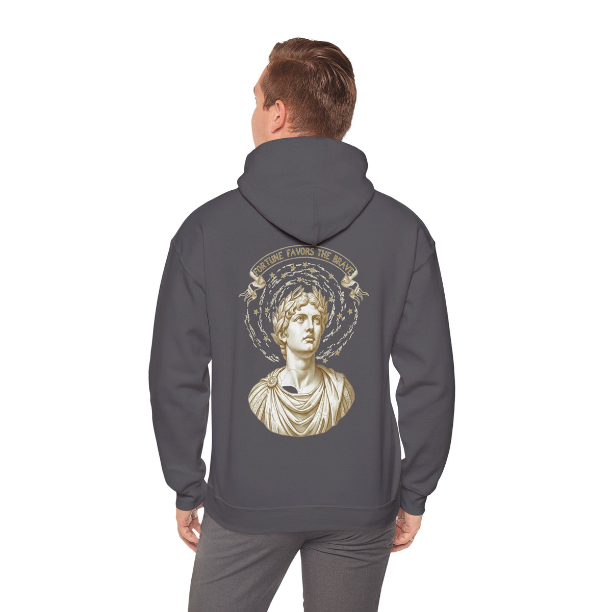 Apollo Hoodie — Greek God Statue Mythology Back Print