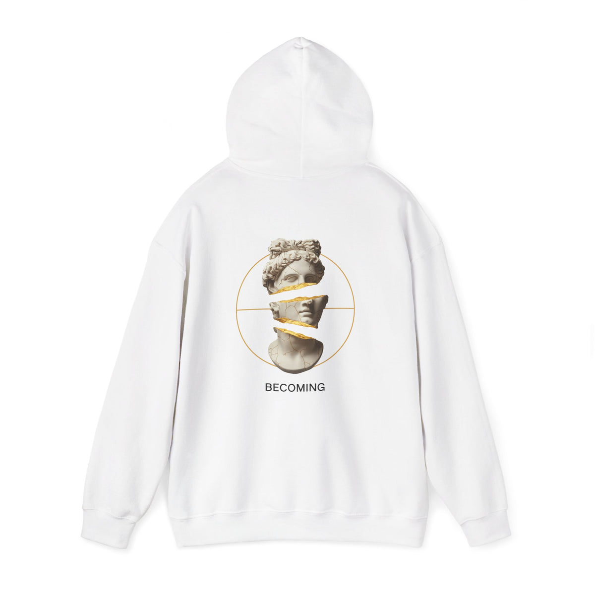 Marble Statue Hoodie — Unfinished Sculpture Art Sweatshirt