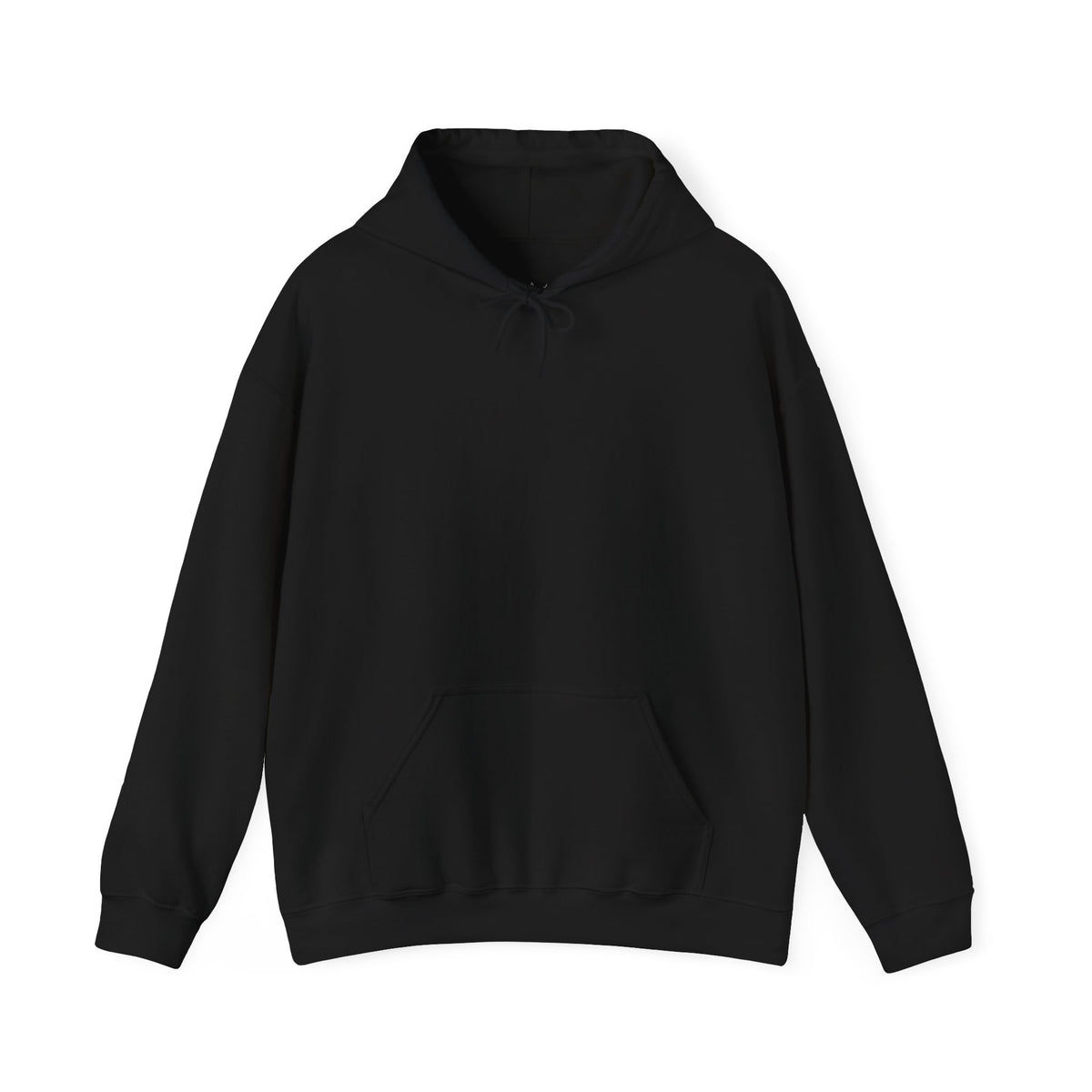 Atlas bearing a swirling globe in ornate filigree printed on the back of a heavyweight cotton-blend hoodie