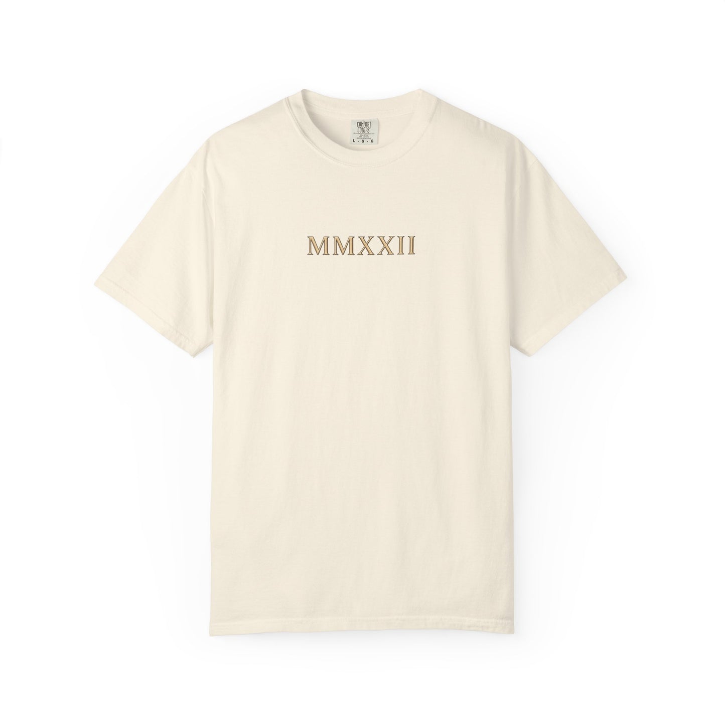 Roman Bust Tee — MMXXII Laurel Back Print