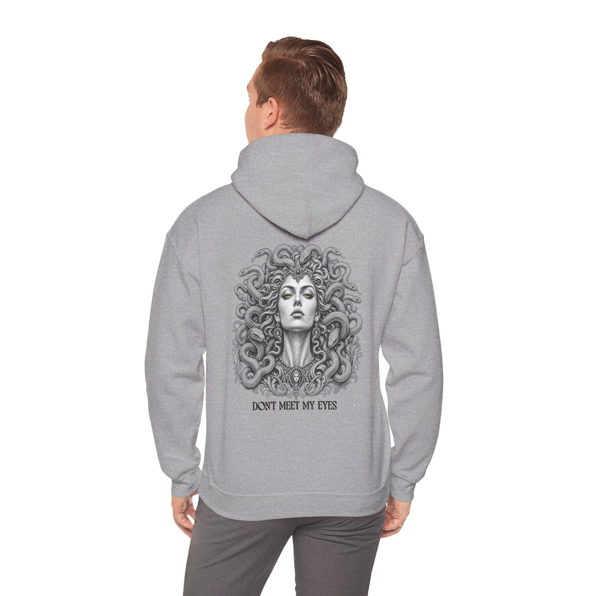 Medusa Hoodie — Greek Mythology Gorgon Back Print Sweatshirt