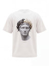 Roman Bust Tee — Laurel Crown Classical Statue Back Print