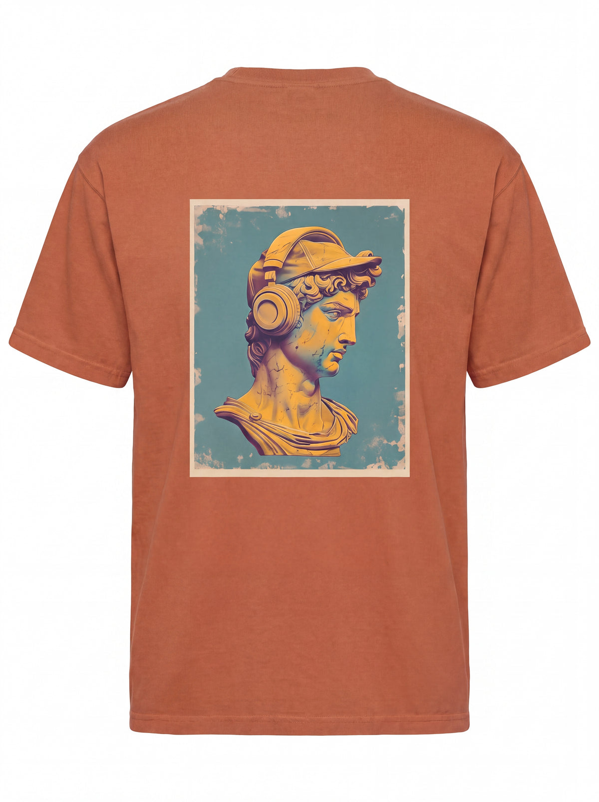 Vintage Statue with Headphones T-Shirt