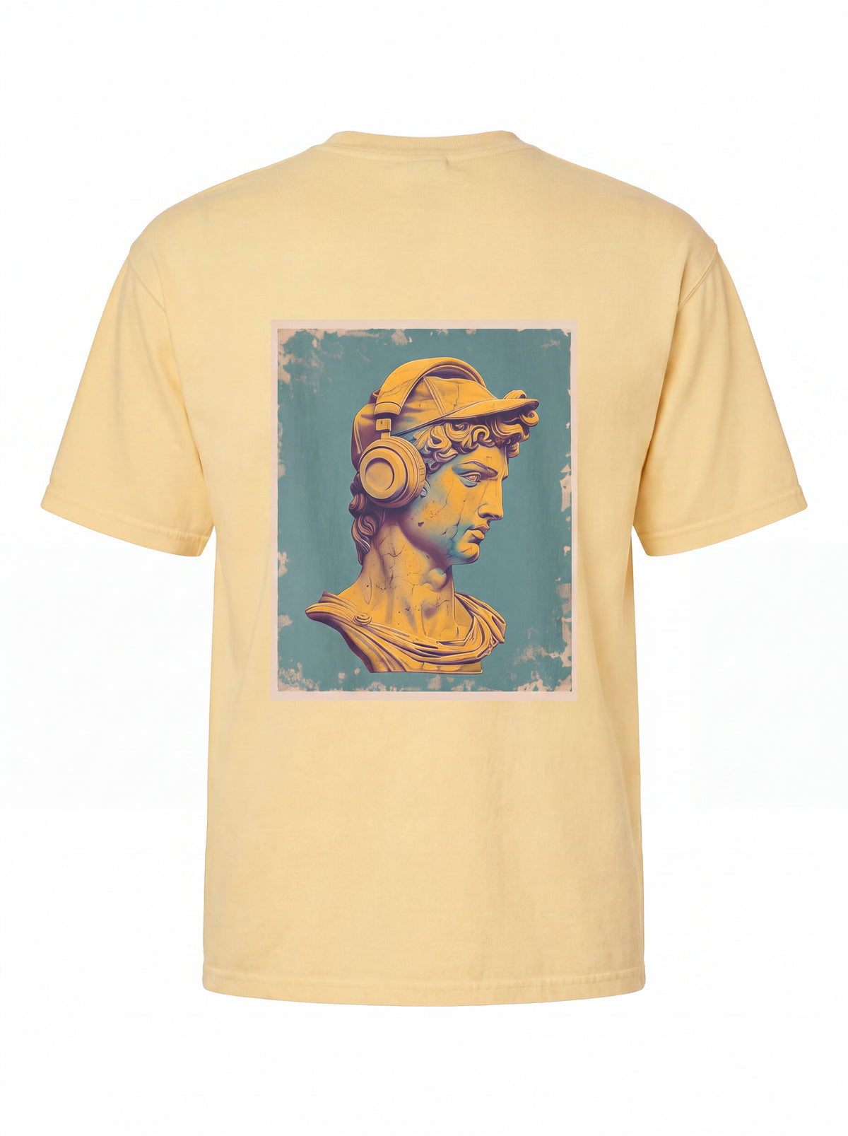 Vintage Statue with Headphones T-Shirt