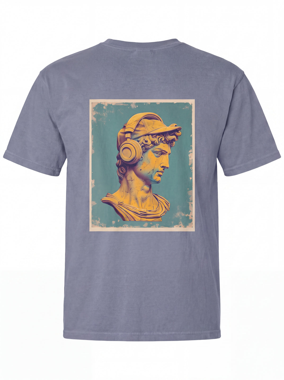 Vintage Statue with Headphones T-Shirt