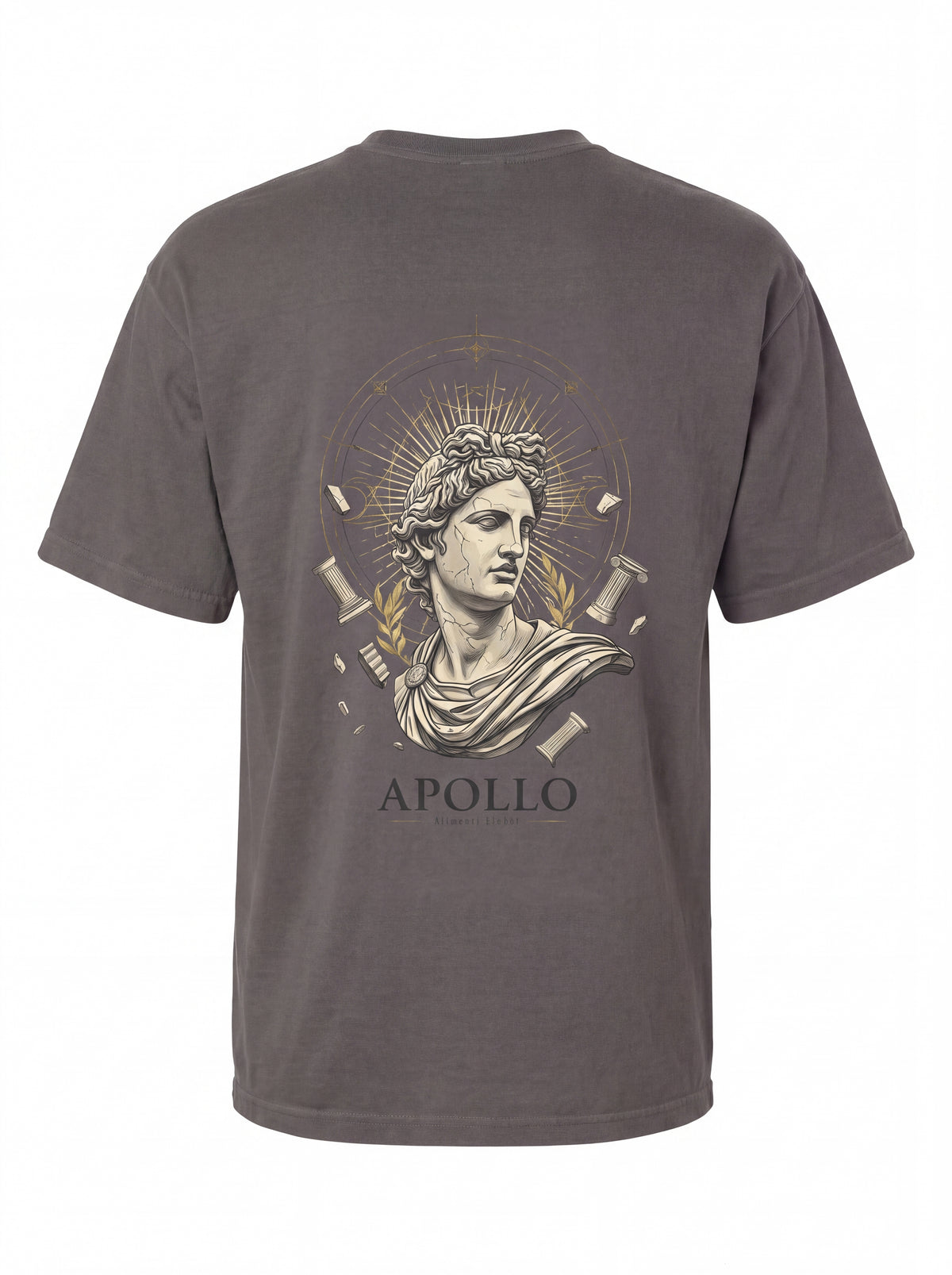 Apollo Tee — Greek God Statue Mythology Back Print Shirt