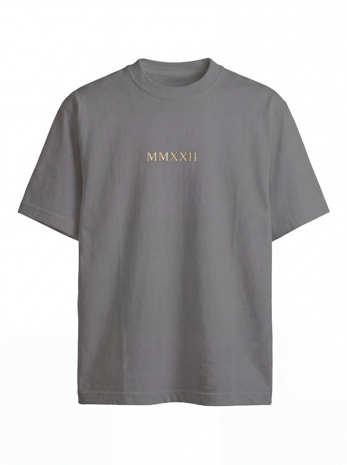 Gold Laurel Wreath Tee — Classical Emblem Back Print Shirt
