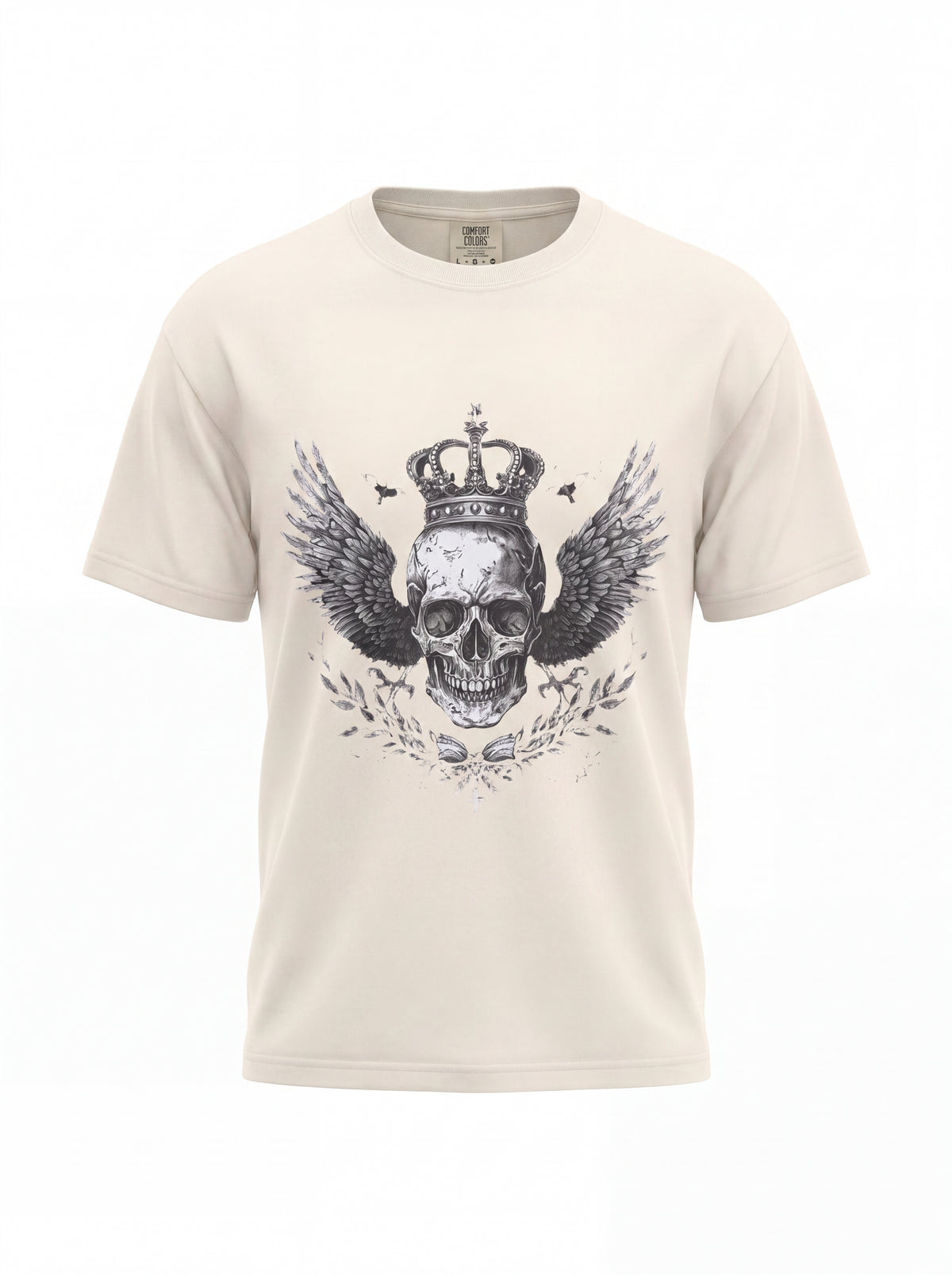 Skull Crown Tee — Winged Skull Graphic T-Shirt
