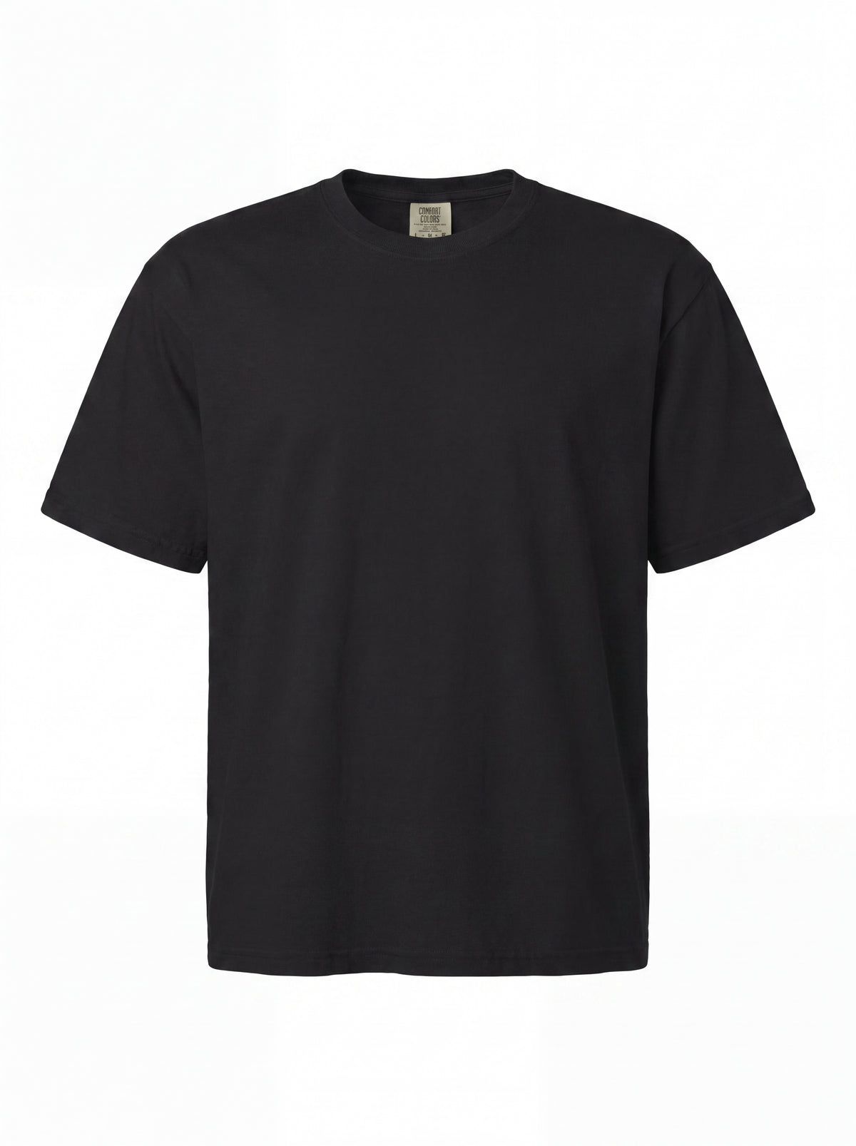 Unisex Heavyweight 6.1 oz Cotton Boxy Fit T-Shirt featuring roman bust cuban gold chain Graphic - 3D Ghost Mannequin Front View