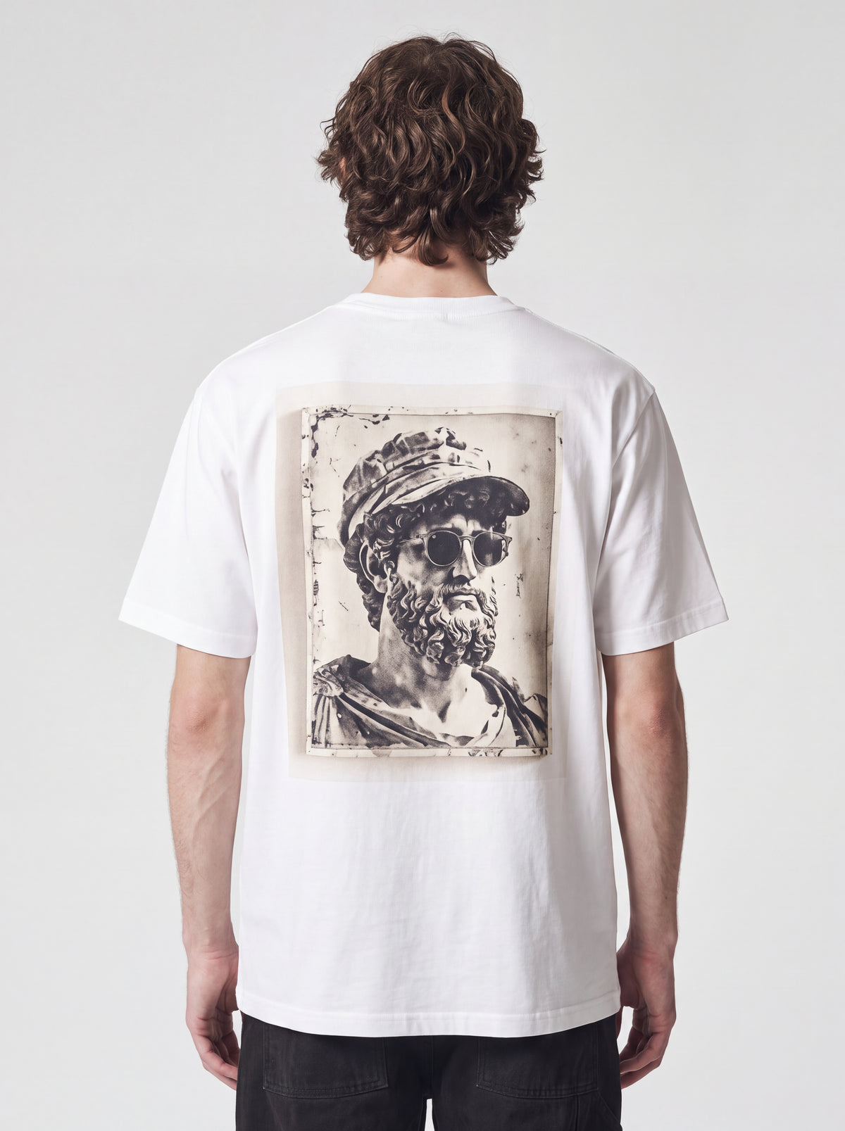 Vintage Roman Bust Tee — Statue with Sunglasses Graphic T-Shirt