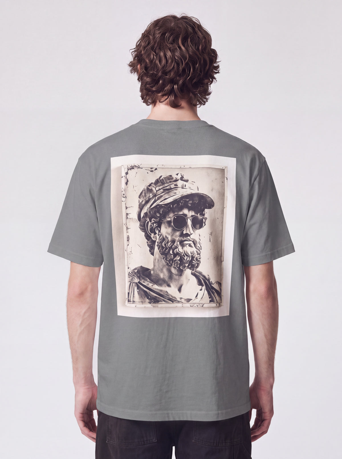 Vintage Roman Bust Tee — Statue with Sunglasses Graphic T-Shirt