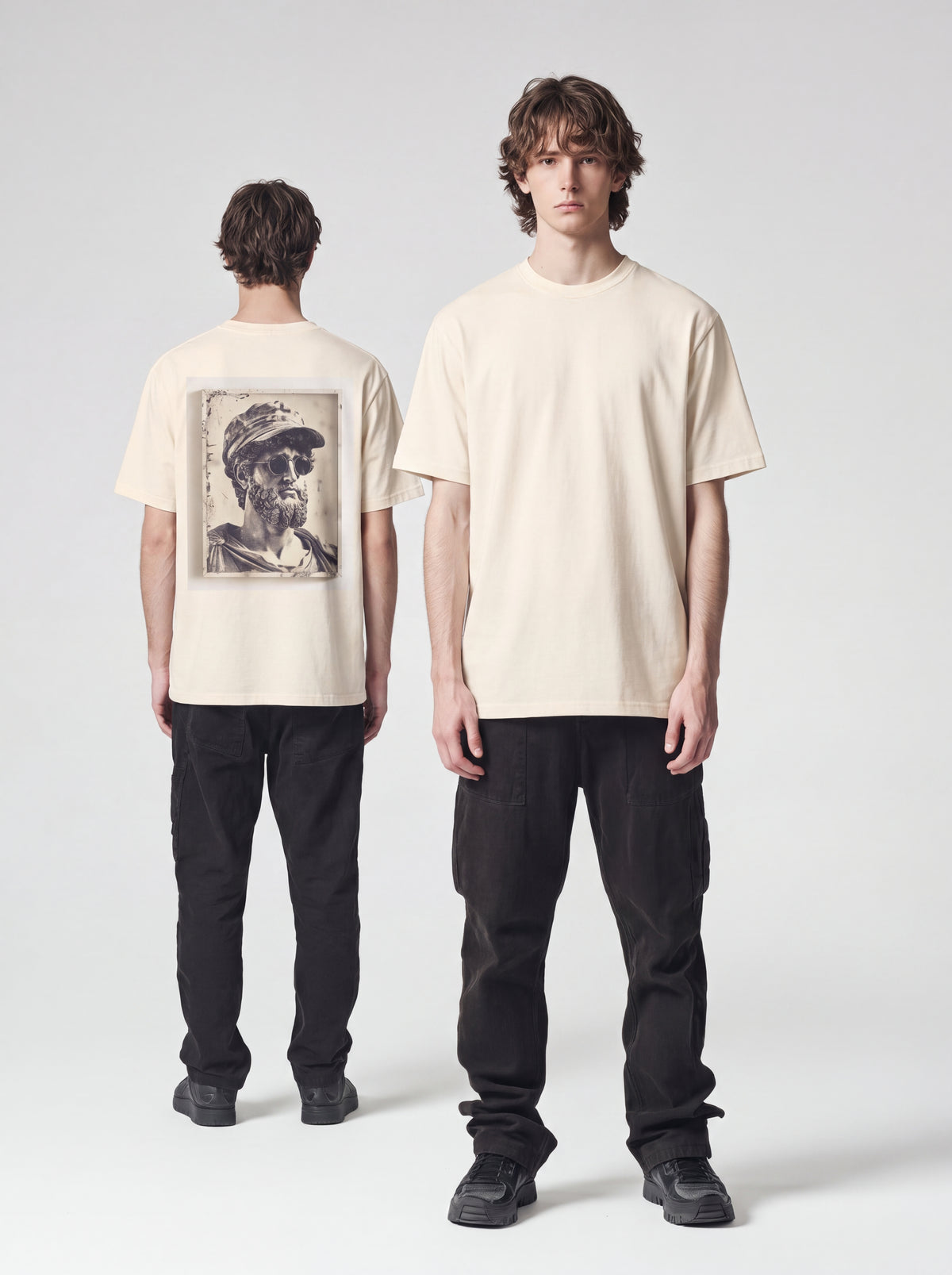 Vintage Roman Bust Tee — Statue with Sunglasses Graphic T-Shirt