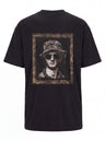Vintage Portrait T-Shirt — Retro Sunglasses & Bucket Hat Graphic