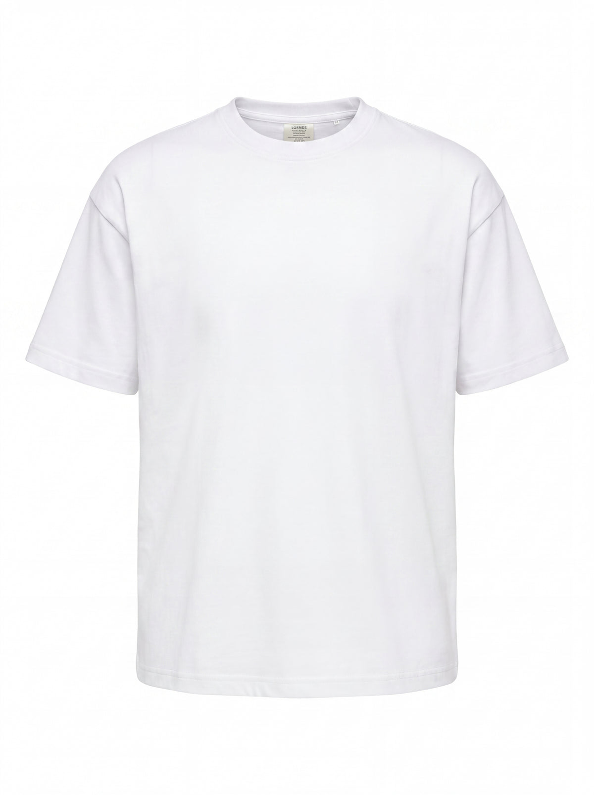 Unisex Heavyweight 6.1 oz Cotton Boxy Fit T-Shirt featuring roman bust sunglasses bucket hat Graphic - 3D Ghost Mannequin Front View