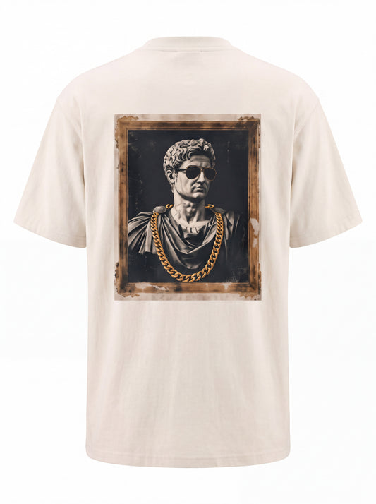 Renaissance Sculpture Graphic T-Shirt — Classical Roman Bust Vintage Washed Tee