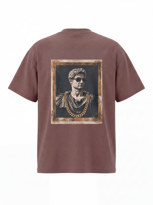 Renaissance Sculpture Graphic T-Shirt — Classical Roman Bust Vintage Washed Tee