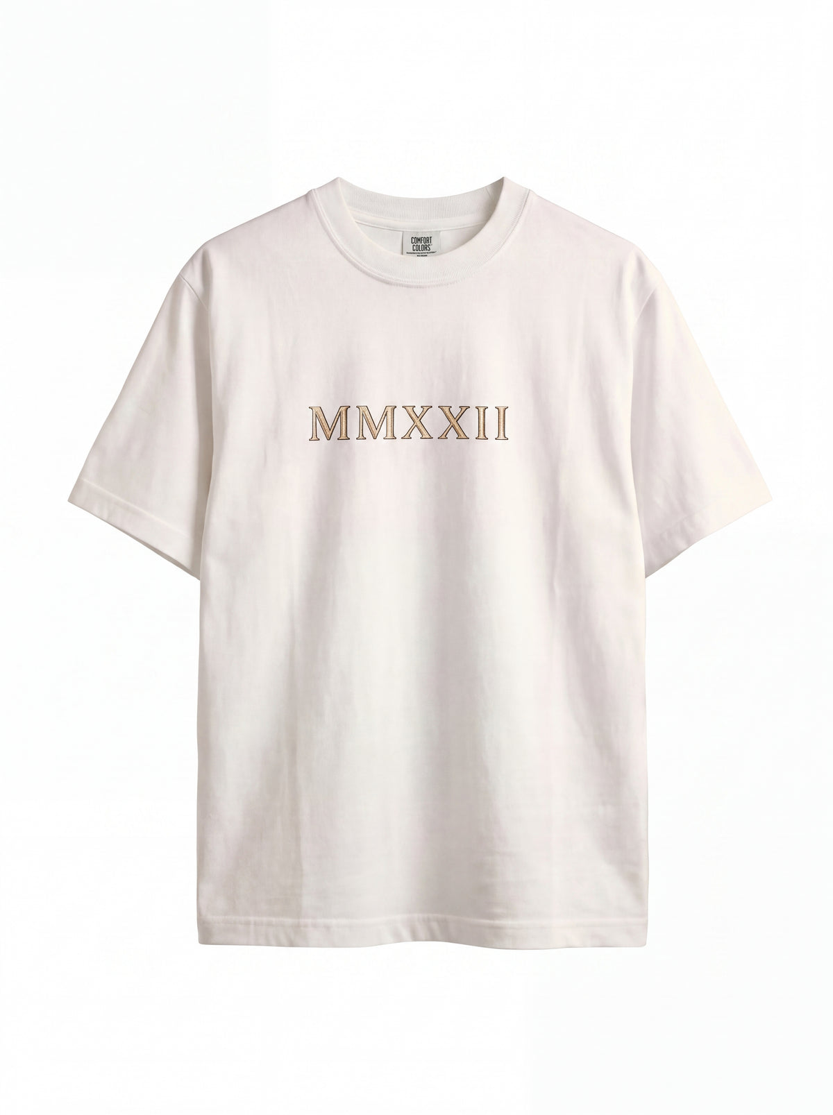 Unisex Heavyweight 6.1 oz Cotton Boxy Fit T-Shirt featuring classical sculpture Graphic - 3D Ghost Mannequin Front View