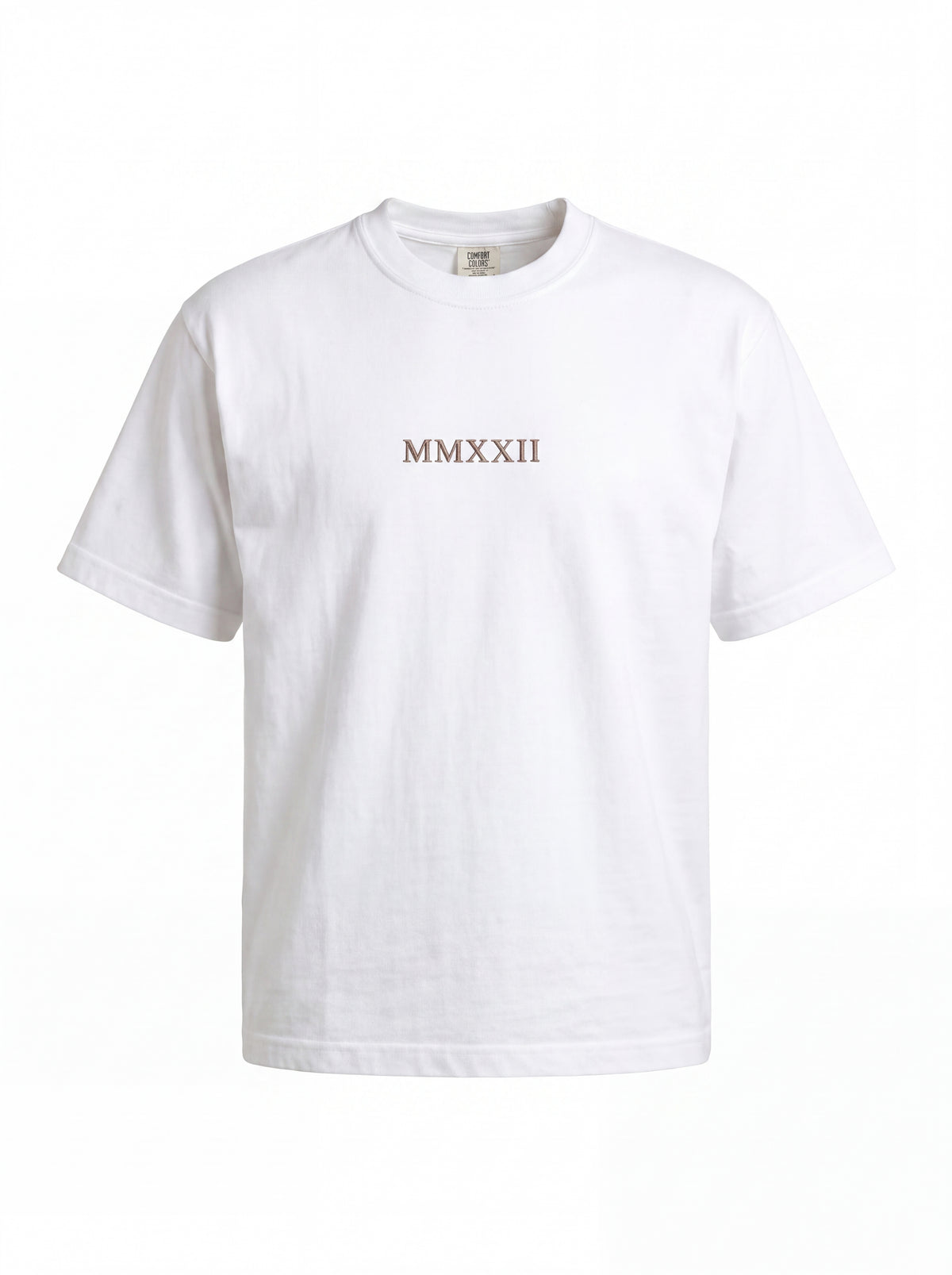 Unisex Heavyweight 6.1 oz Cotton Boxy Fit T-Shirt featuring classical sculpture Graphic - 3D Ghost Mannequin Front View