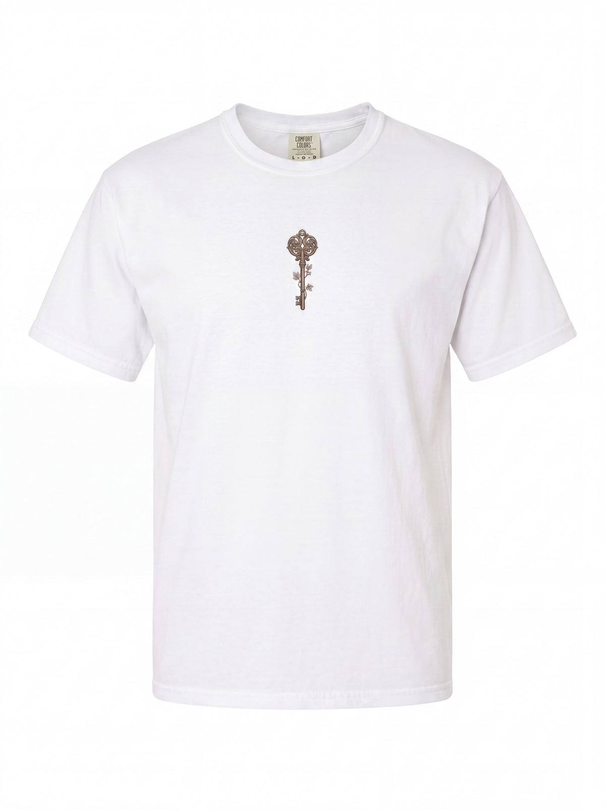 Unisex Heavyweight 6.1 oz Cotton Boxy Fit T-Shirt featuring celestial compass astrolabe Graphic - 3D Ghost Mannequin Front View